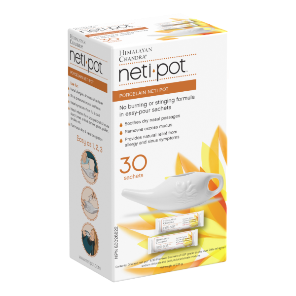 Neti Pot 30 Packets Product Box