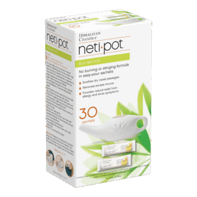 Eco Neti Pot Plus 30 Packets Product Box