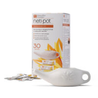 Porcelain Neti Pot with 30 Neti Salt sachets