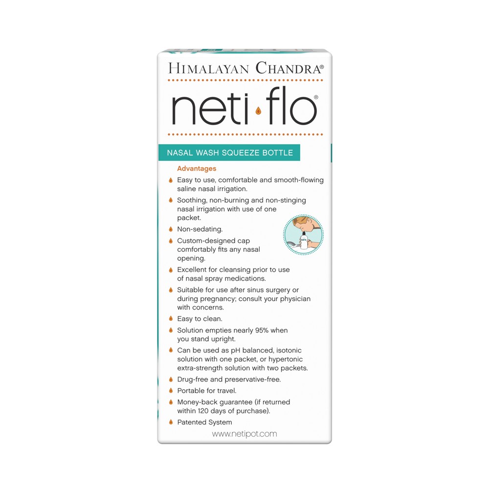 Neti-flo packaging